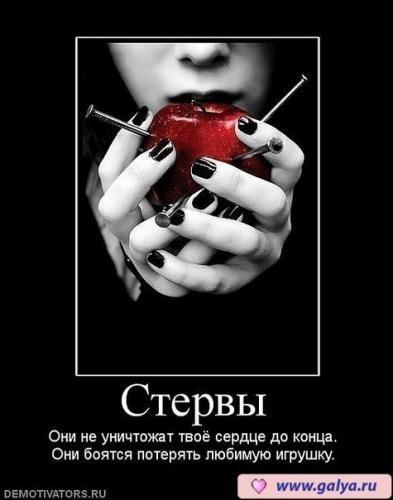 Короткие статусы про стерв как я Короткие статусы про стерв как я