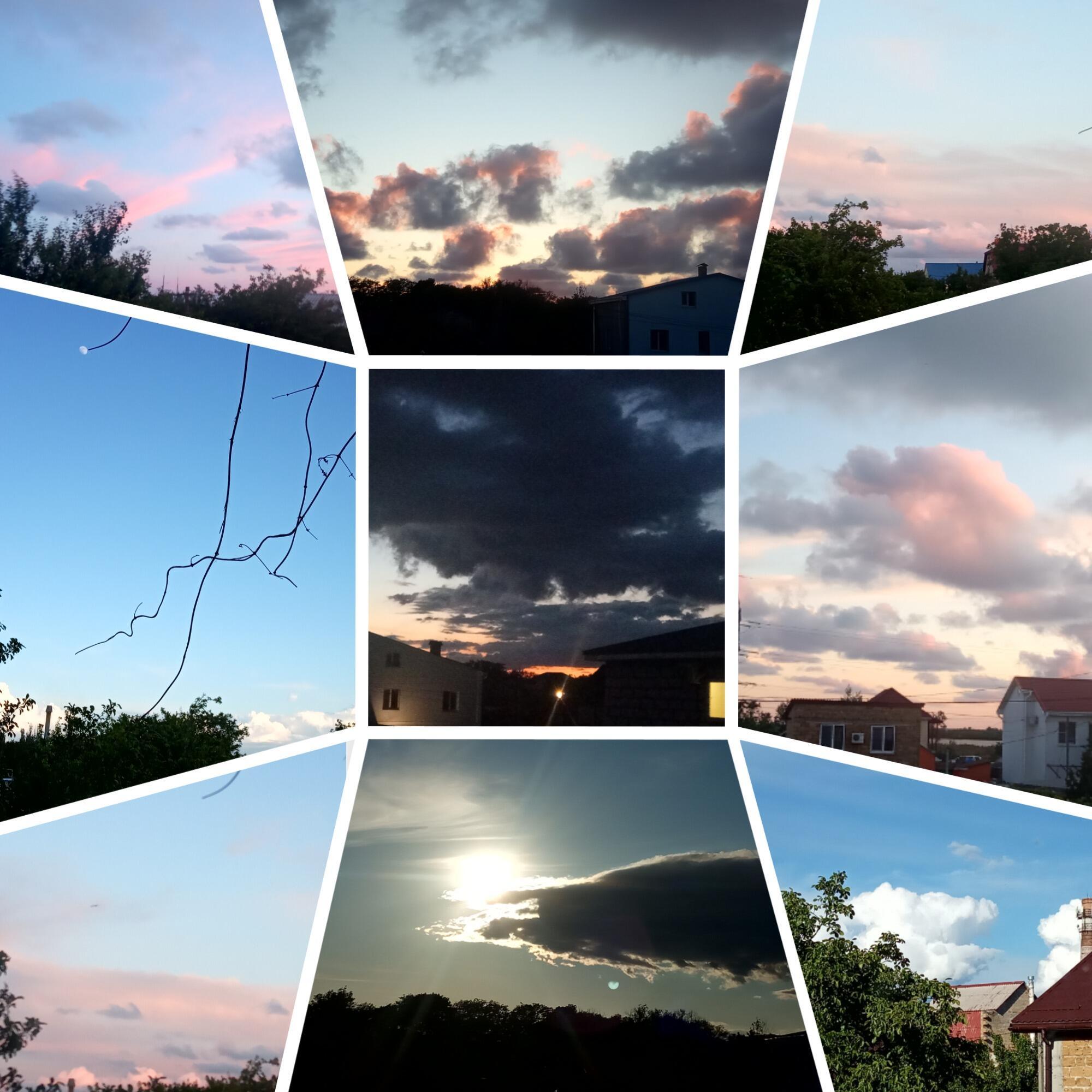 И облака — что угли от костра