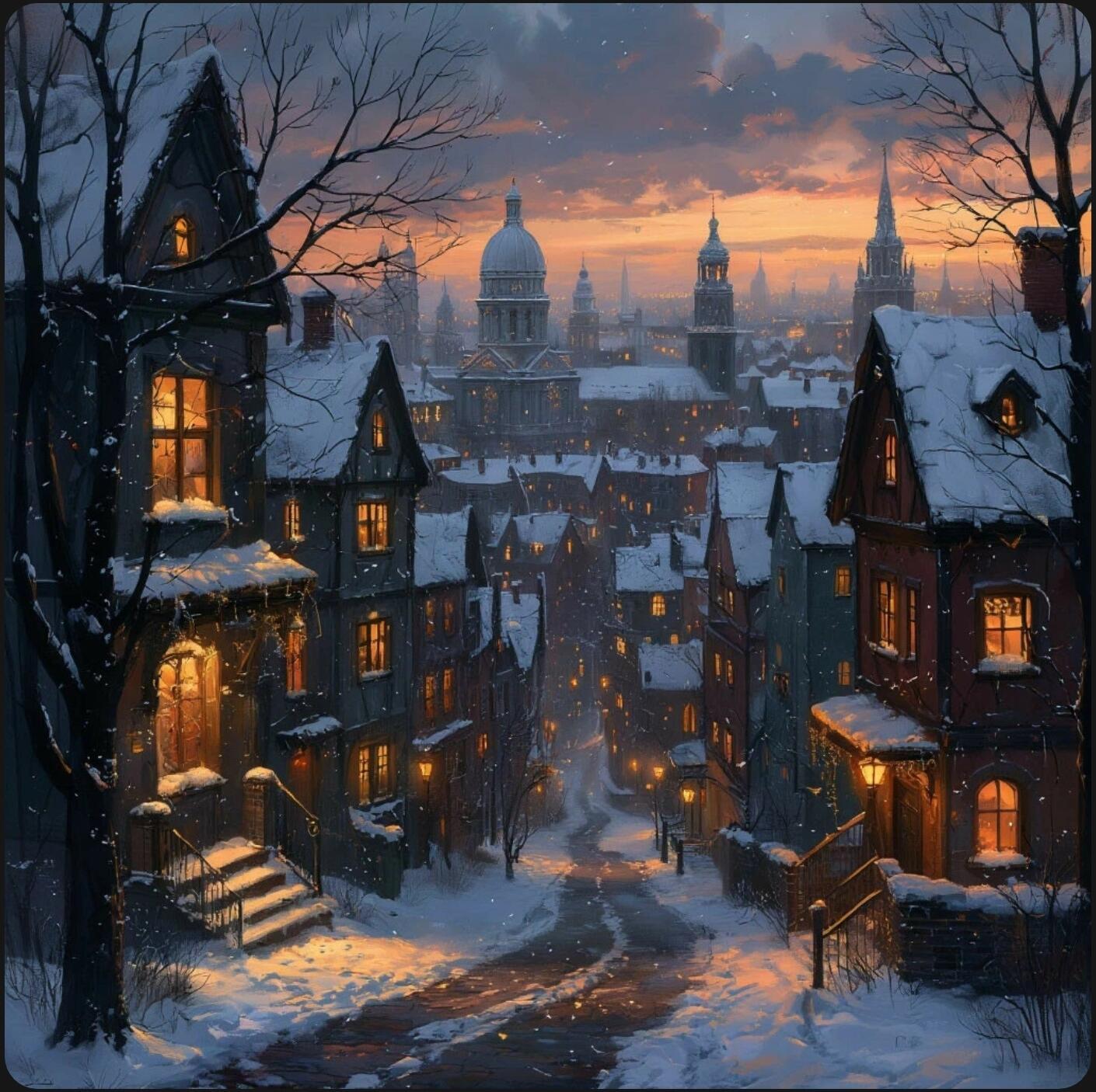 И тянет снег неспешно над землёй