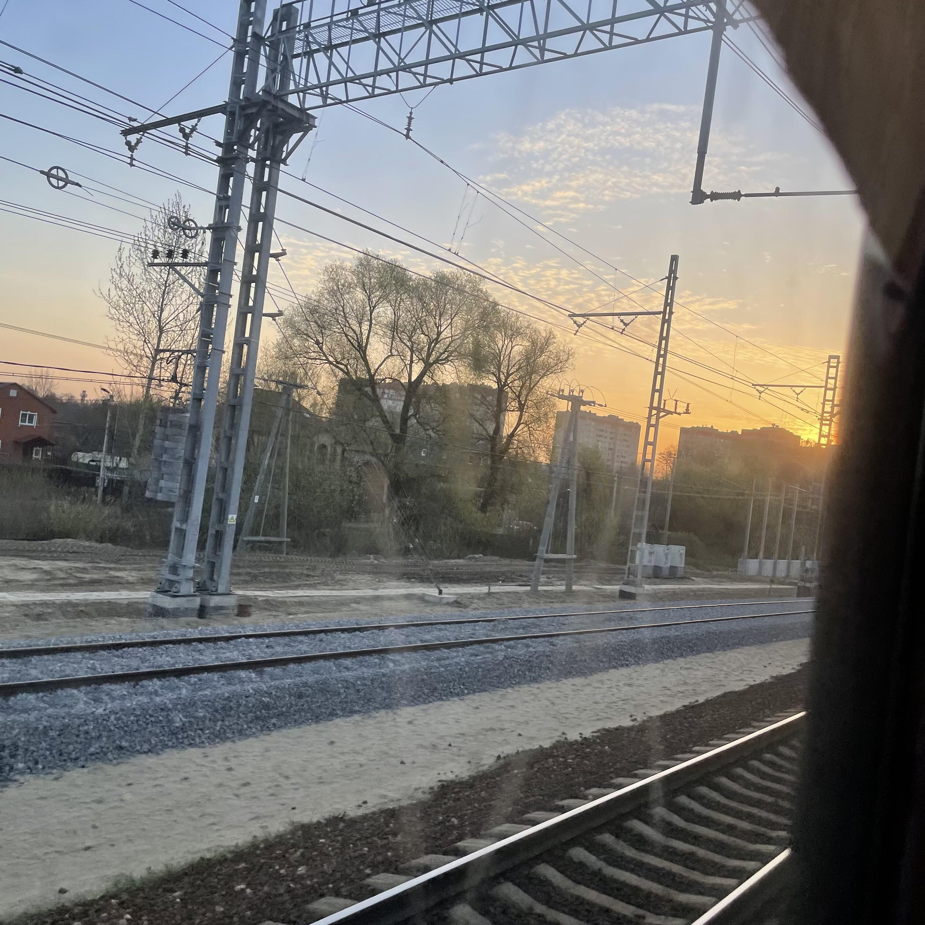 В вагоне электрички 