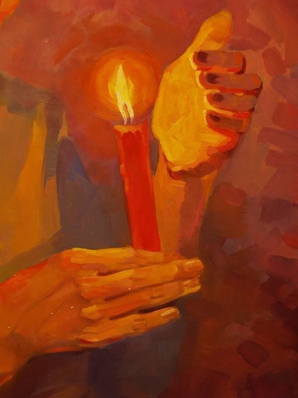 Свеча горит в руке. Свеча в руке живопись. Рука держит свечу. Картина руки. Свеча в руках.