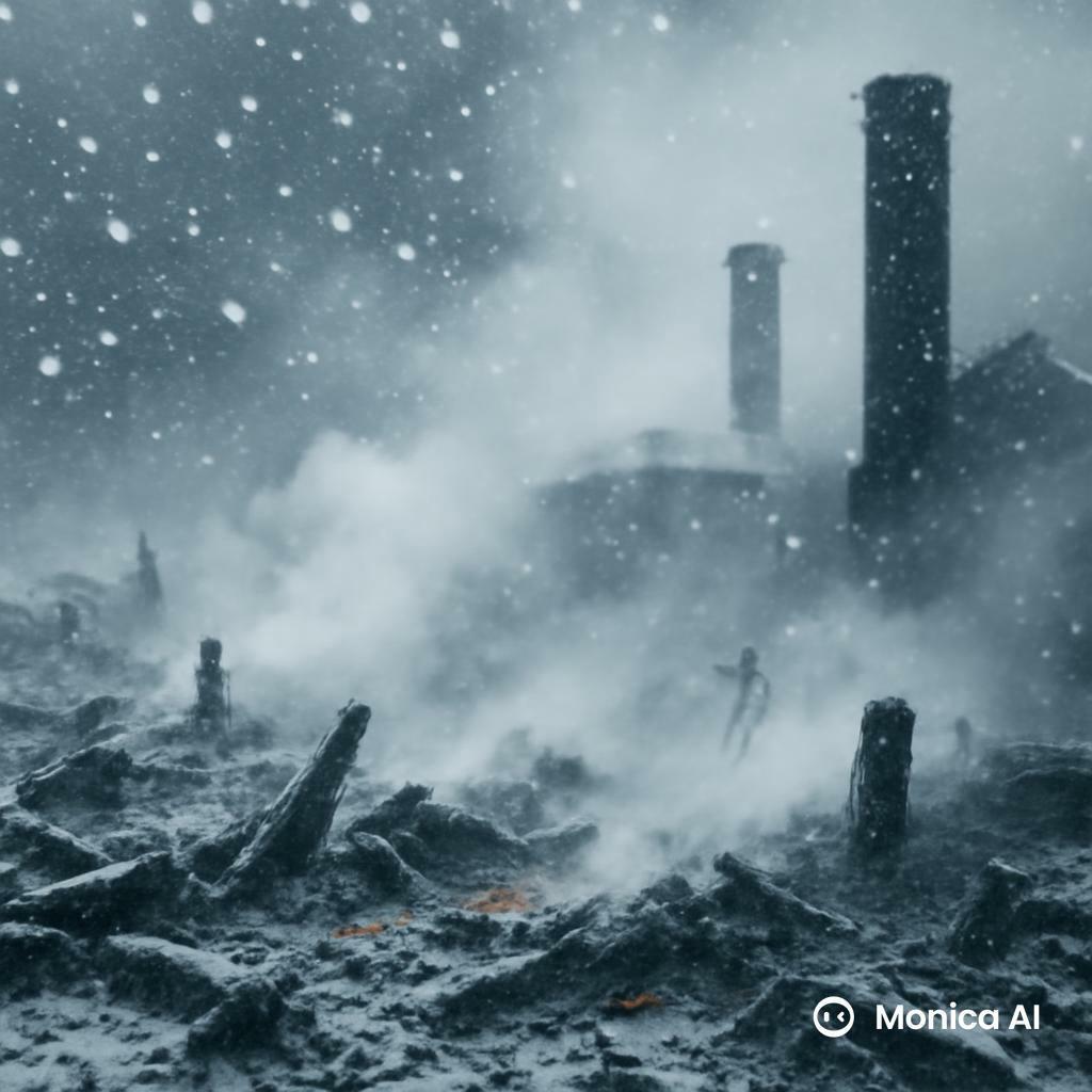 У нас сегодня падал снег