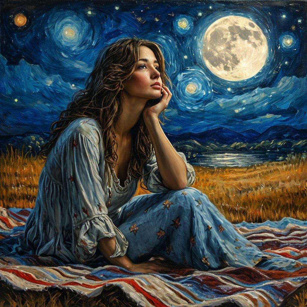 Лунный свет на моём одеяле