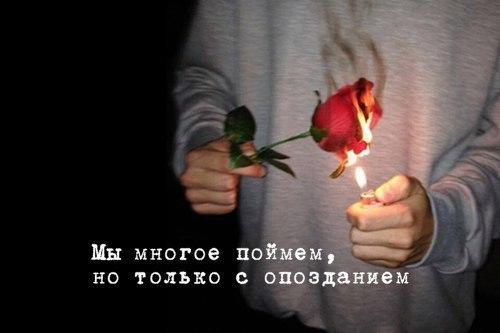 Мы многое поймем, но только с опозданием.