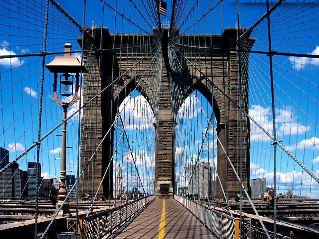 Мост, через Бруклин.