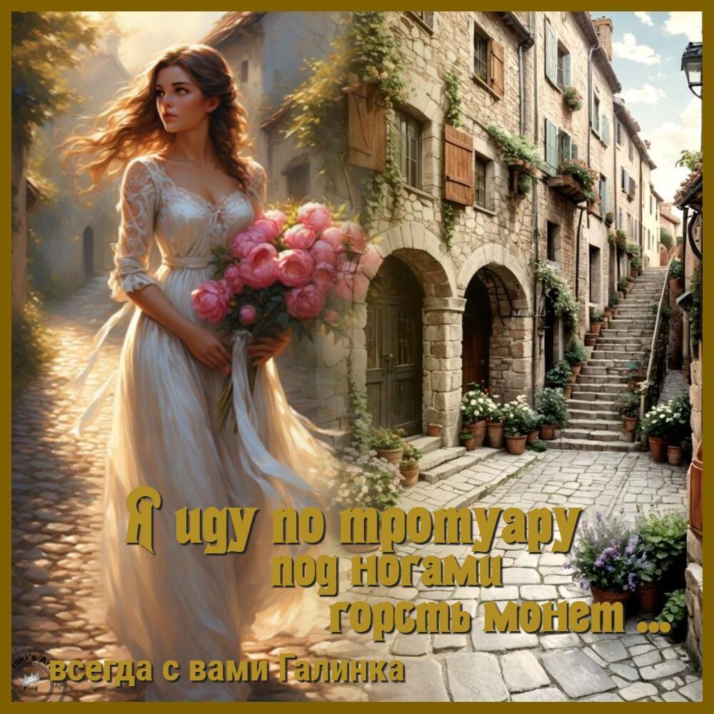 Я иду по тротуару, под ногами горсть монет, Галинка Багрецова