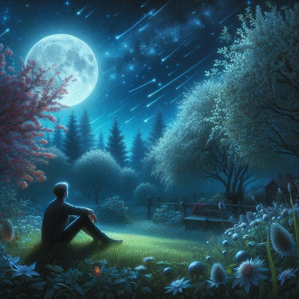 Докі́рливо дивились з неба зо́рі