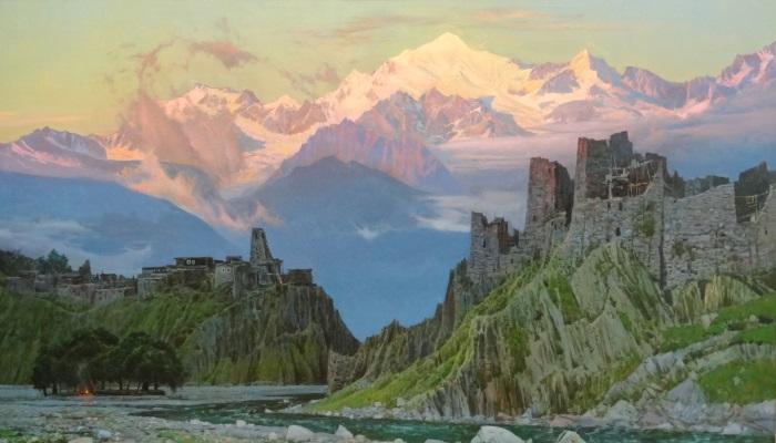 Мы начевали сдесь на перевале,