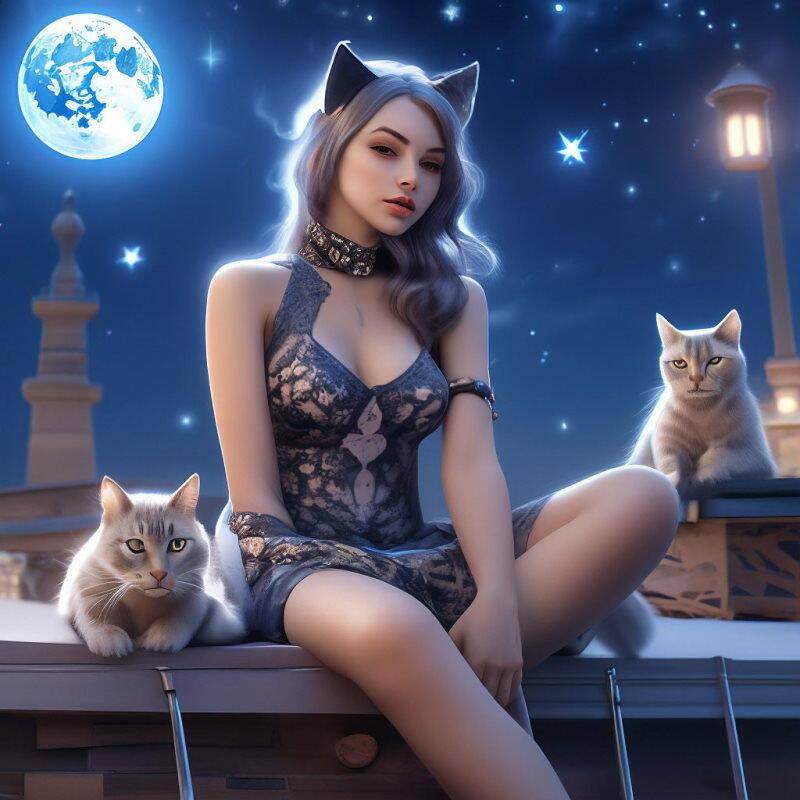Фарфоровый кот