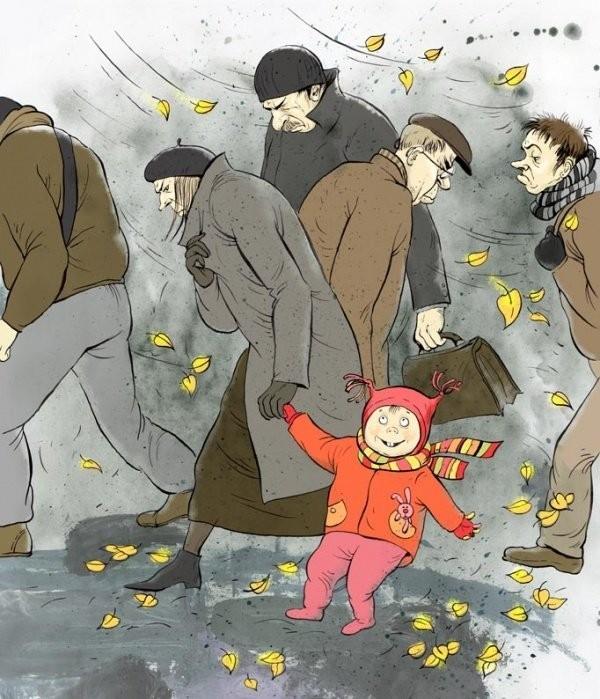 Какие лица безучастные вокруг...