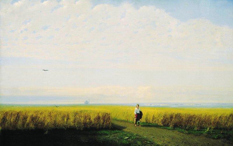 Колосится раздолие желтое