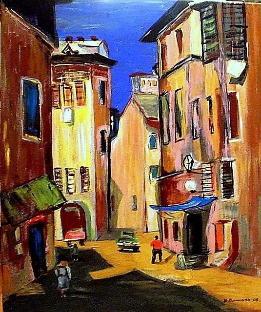 Старая улица Рима ( авторская живопись)