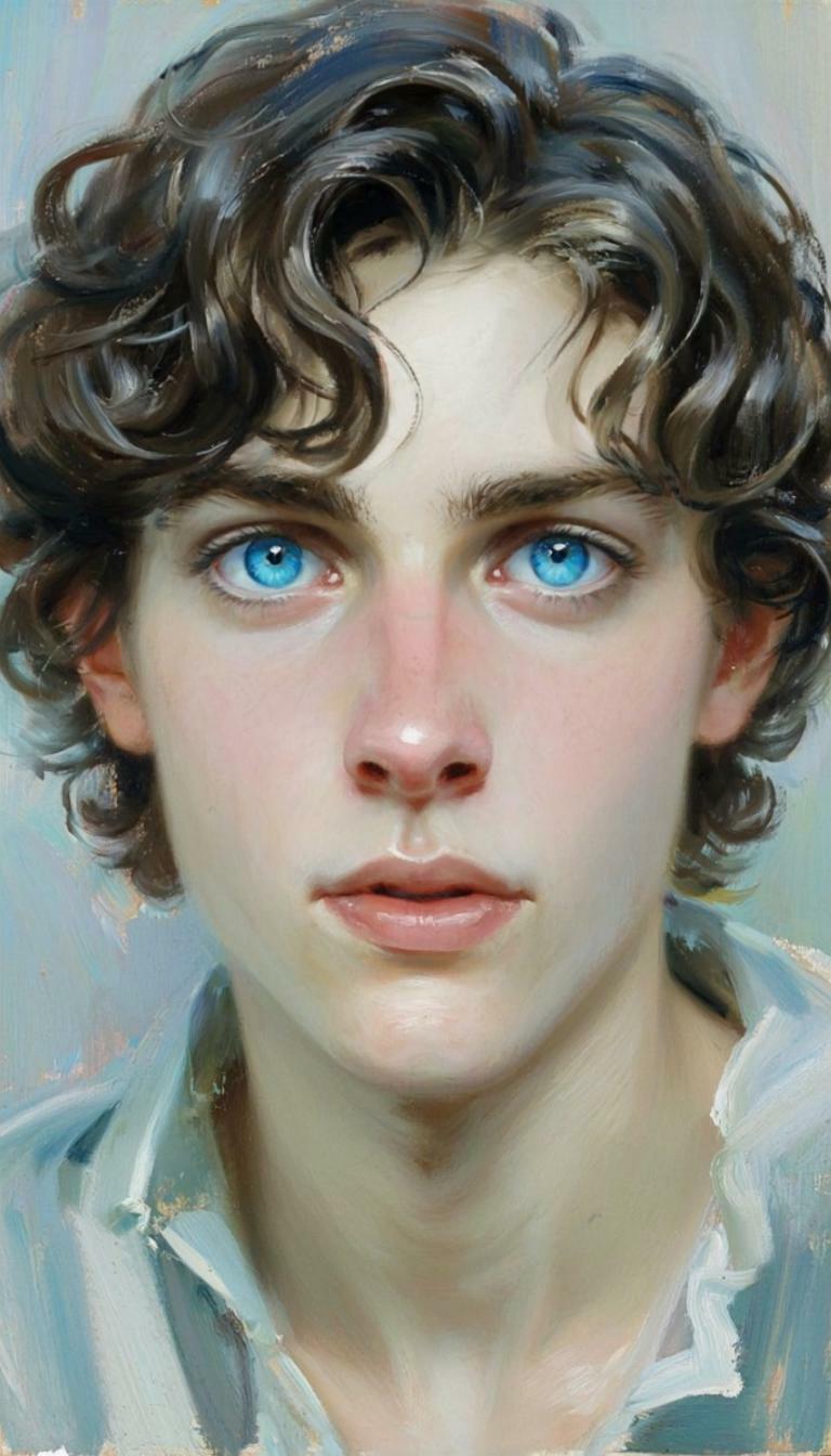 Человек с глазами цвета неба