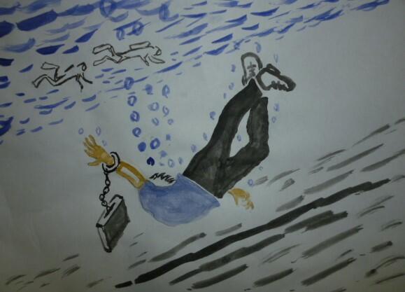 Нейтральные воды.(По мотивам одноим фильма 1968г.),(Рис автора).