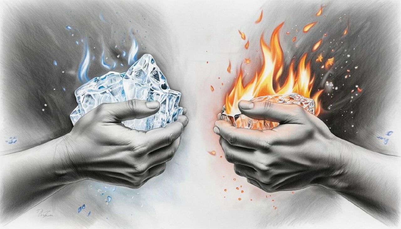 Пламени лёд