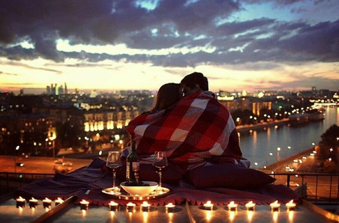 Романтический вечер на крыше