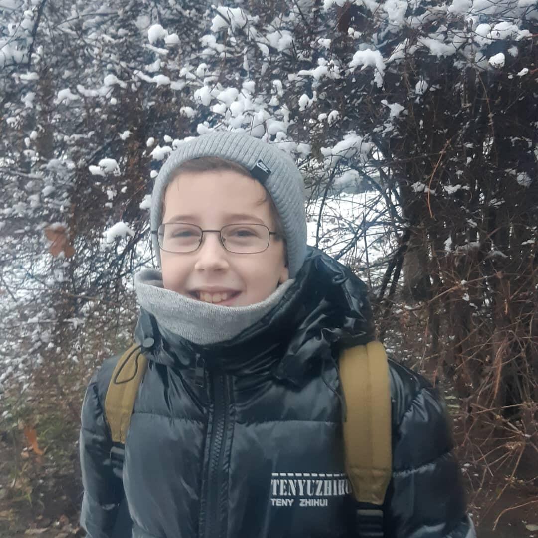 Експромтус із сином(і  з першим снігом!)