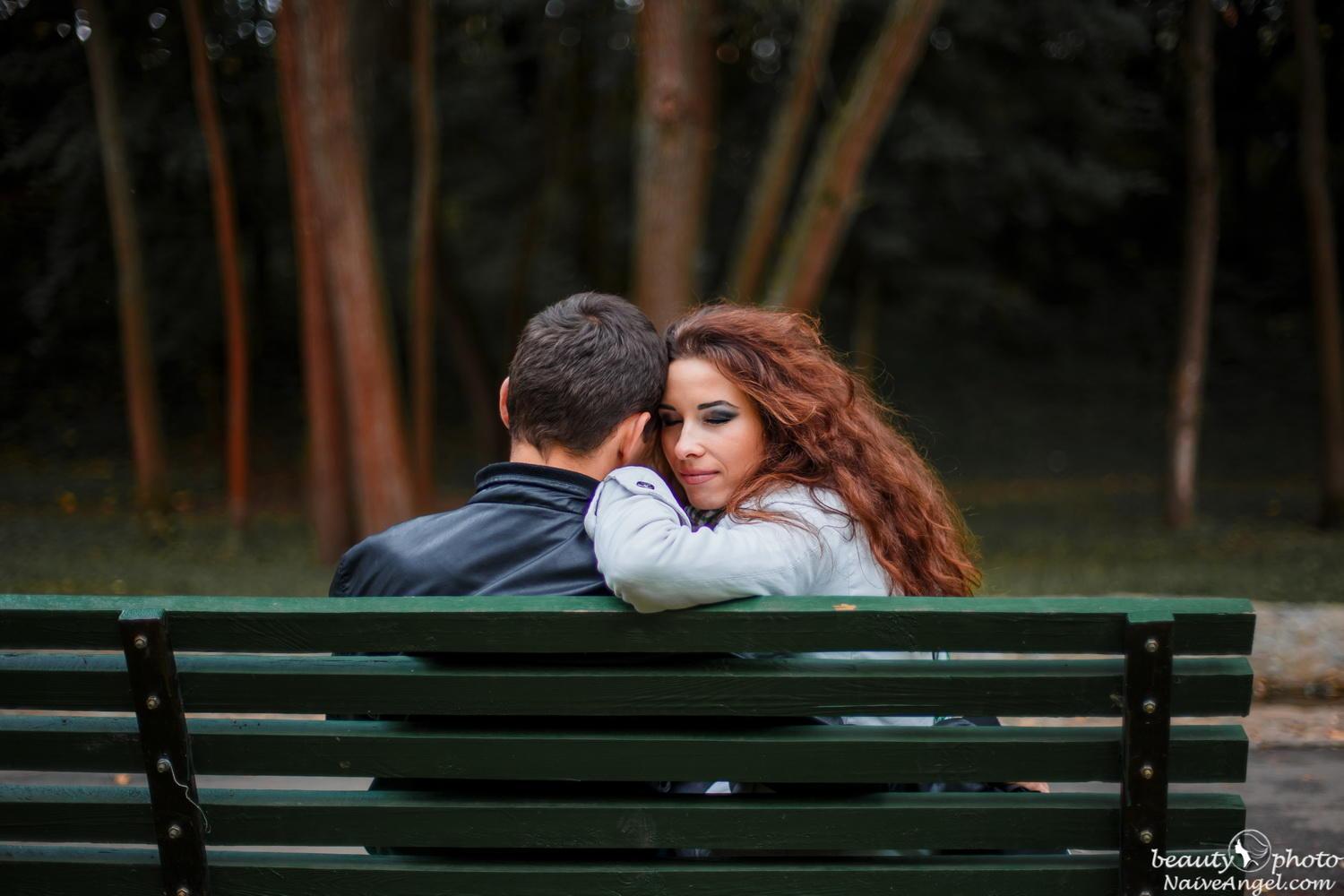 Фотосессия пары в парке