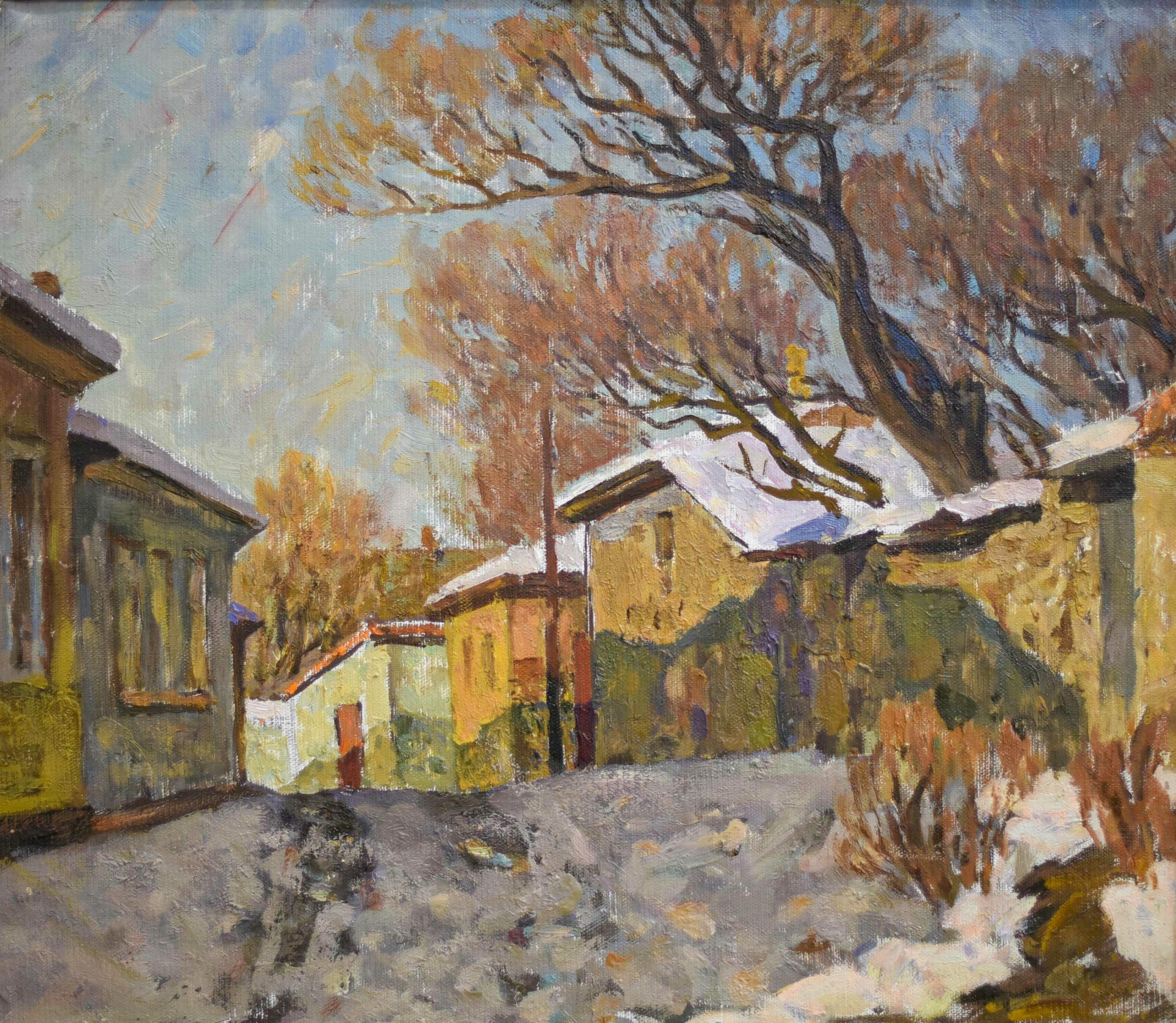 "Улочка в снегу" ( по картине )