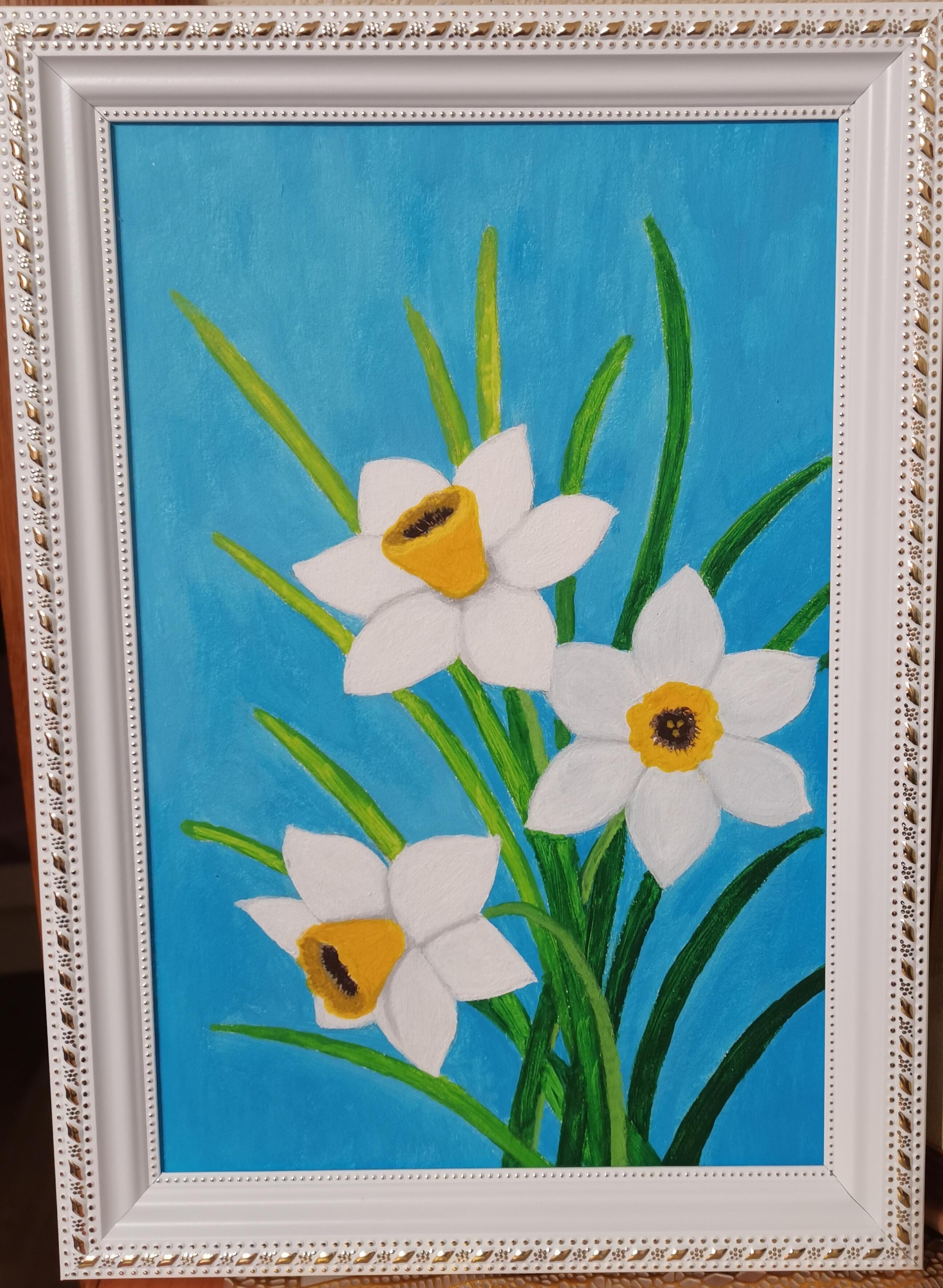 Белоснежных нарциссов пора