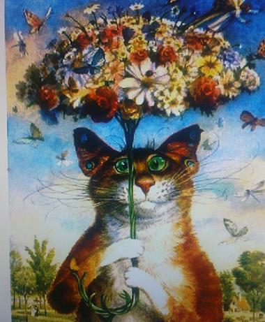 Кота нарисовал