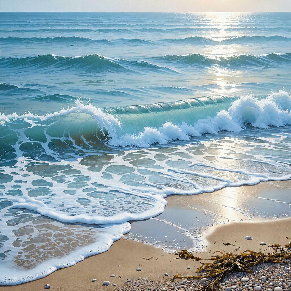 Голубые плещут волны... (короткие стихи)