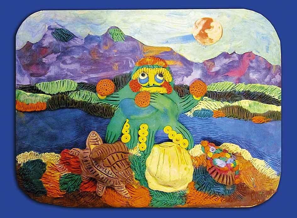 Осьминог с апельсинами и три ракушки