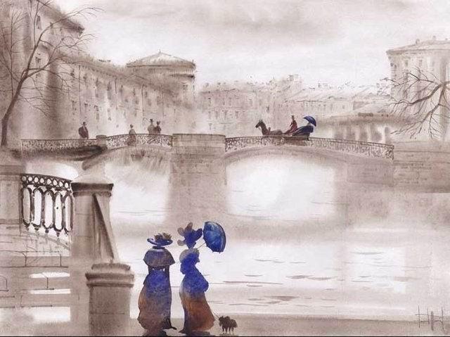 В тумане северном и тусклом