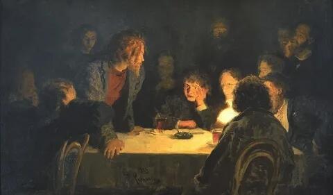 О левом крыле