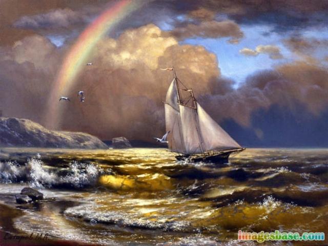 И он приплыл