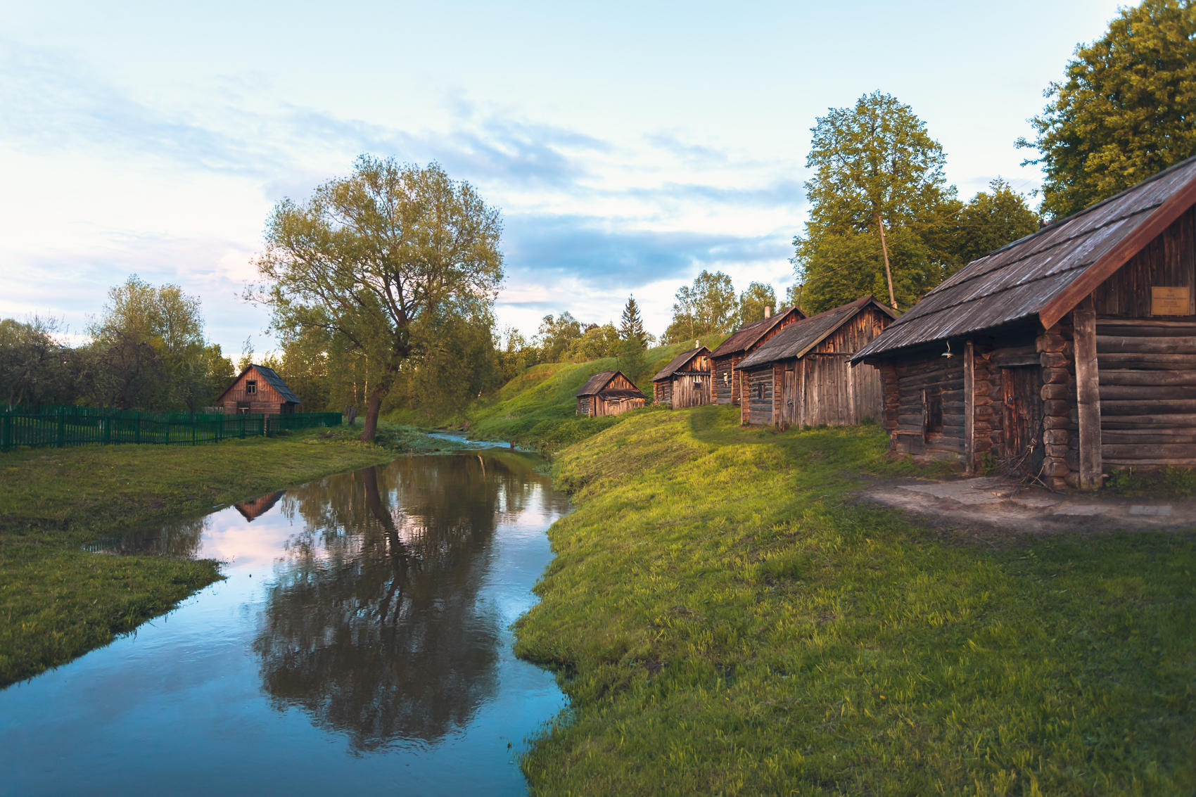 Красивая деревня в Ярославской области Вятское