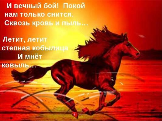 Мой красный конь...