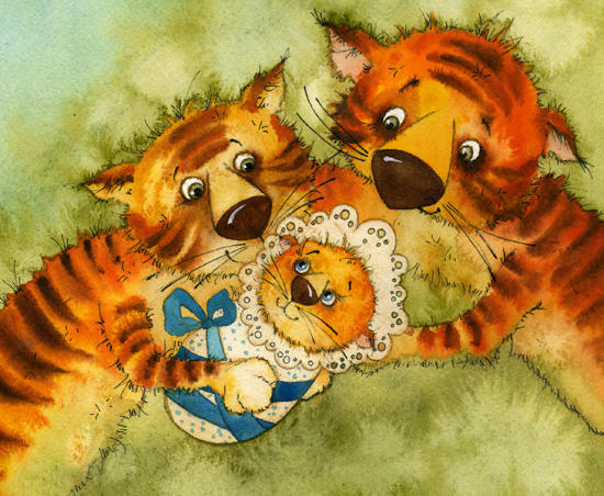 ДВА ТИГРЁНКА - (сказочка по закону зверей)