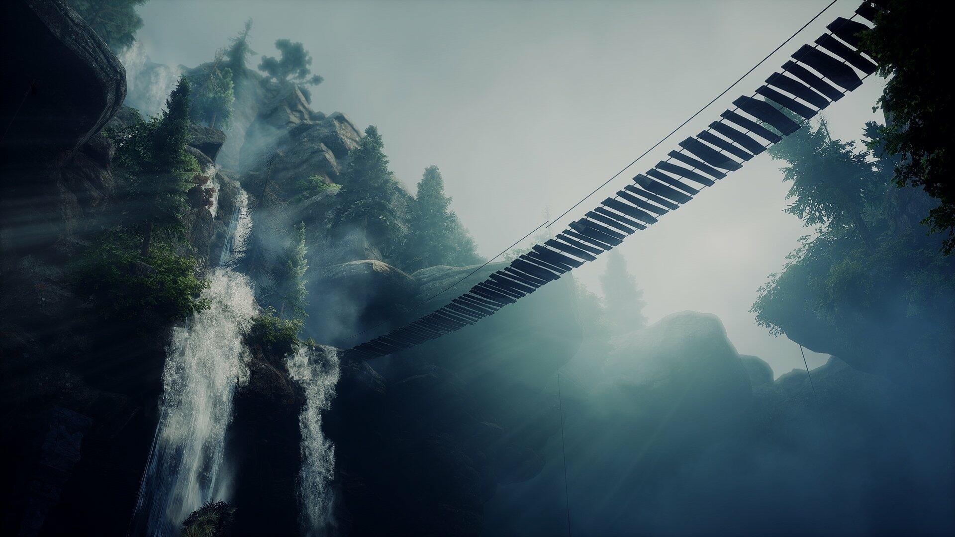 мост над пропастью фото