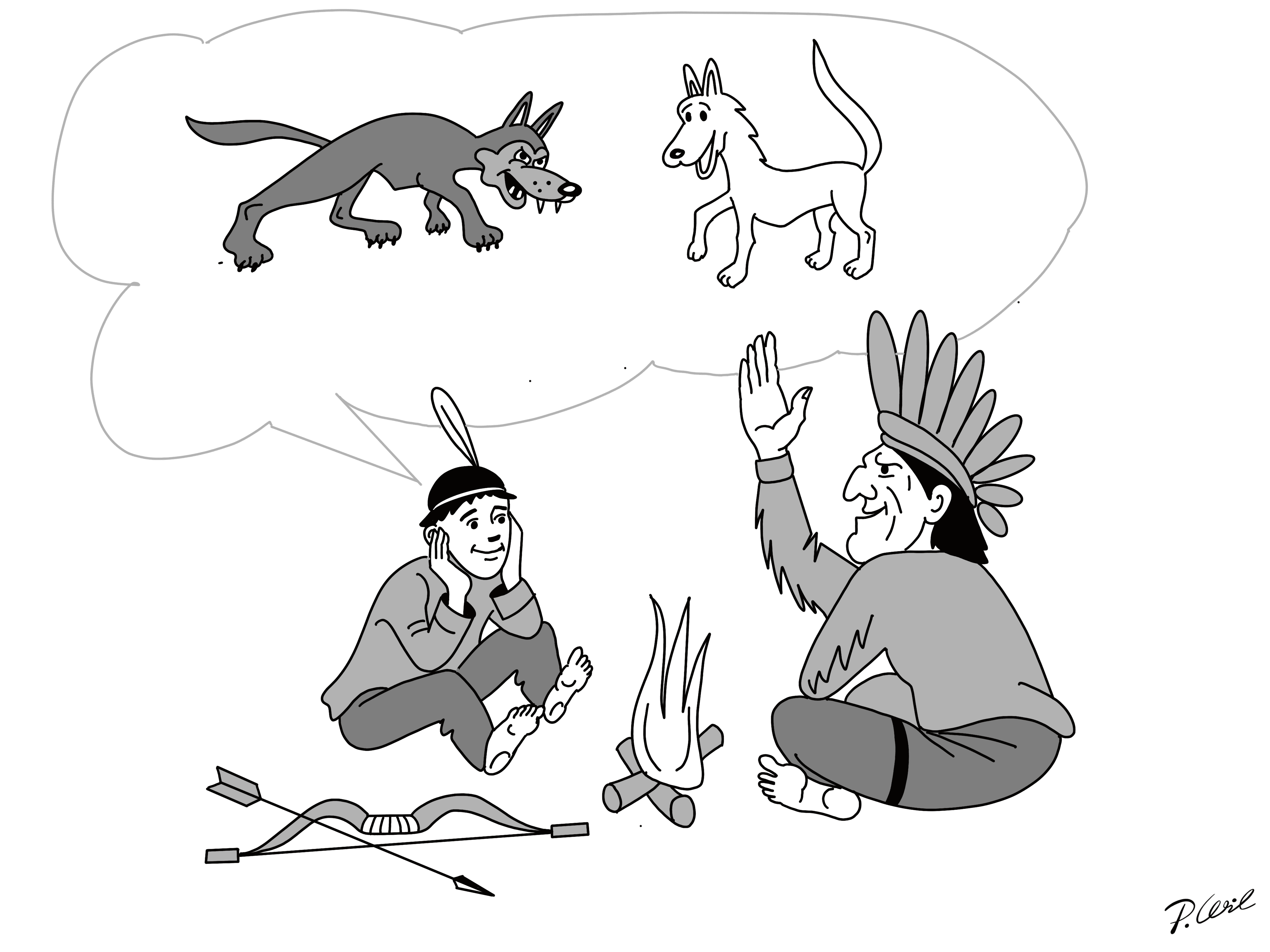 Наставление старого индейца ( уже с озвучкой и анимацией Youtube )