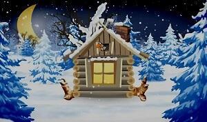 Вот усталая избушка...