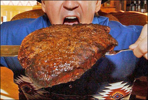 КУСОК ЖАРЕНОГО МЯСА :))