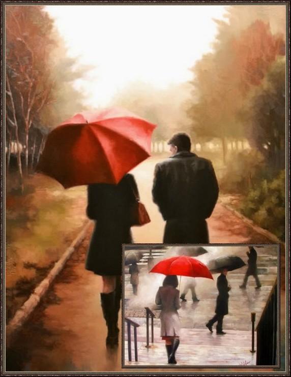 Она опять гуляет под дождём, ...