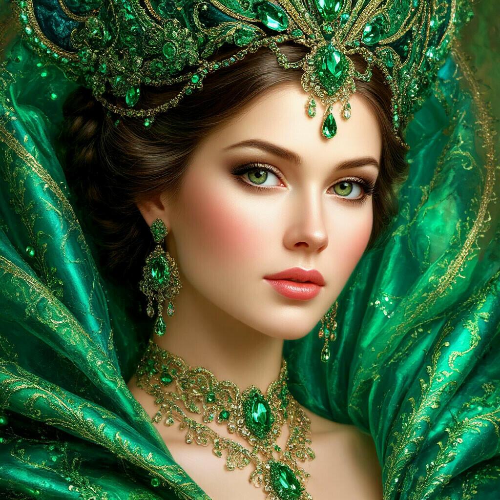 ИЗУМРУД   СОБОЙ   ПЛЕНИТ