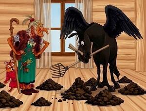Конь, оказалось, маргинал! /диалог/