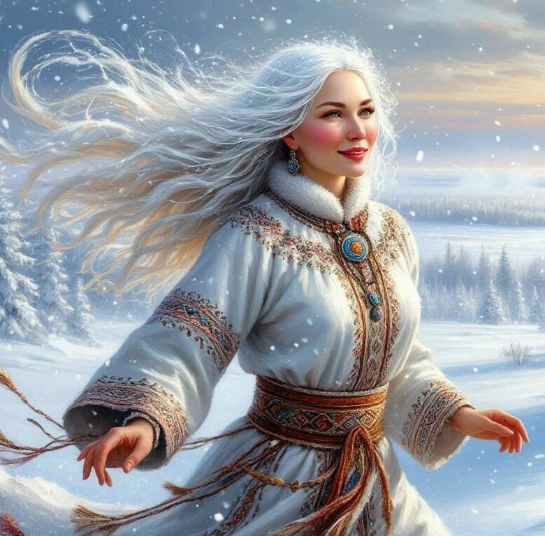 Зима-сибирирская шаманка