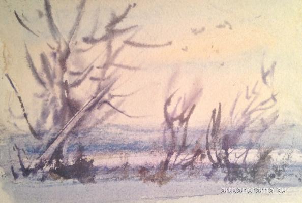 "Морозно" на картину П. Крылова "Морозно"