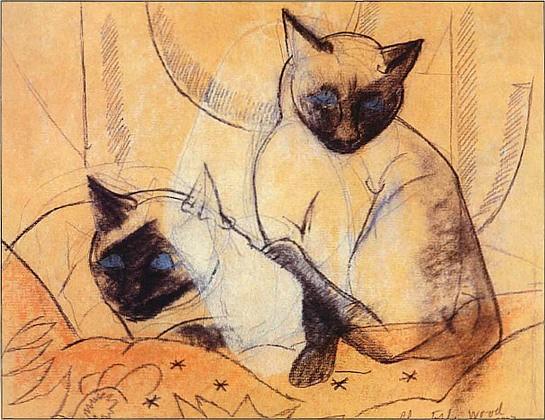 Кошка на печи