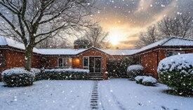 падал мокрый снег...