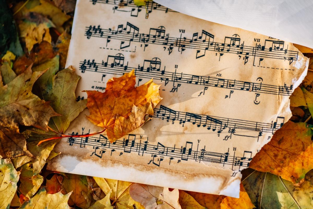 Лист песни ноты. Осенние нотки. Что такое осень Ноты. Ноты на осенней листве. Осенние листья Ноты.