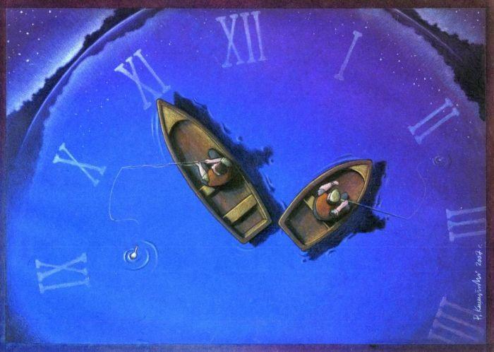 На леске времени играй