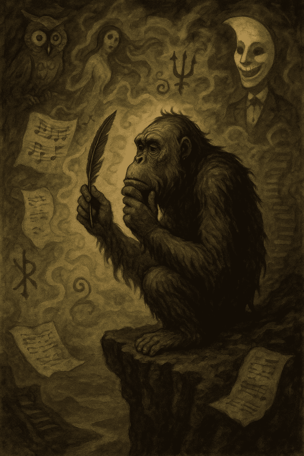 Примат и небо...