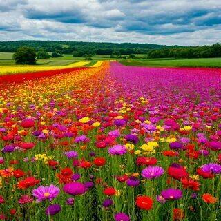 Над цветочным полем 