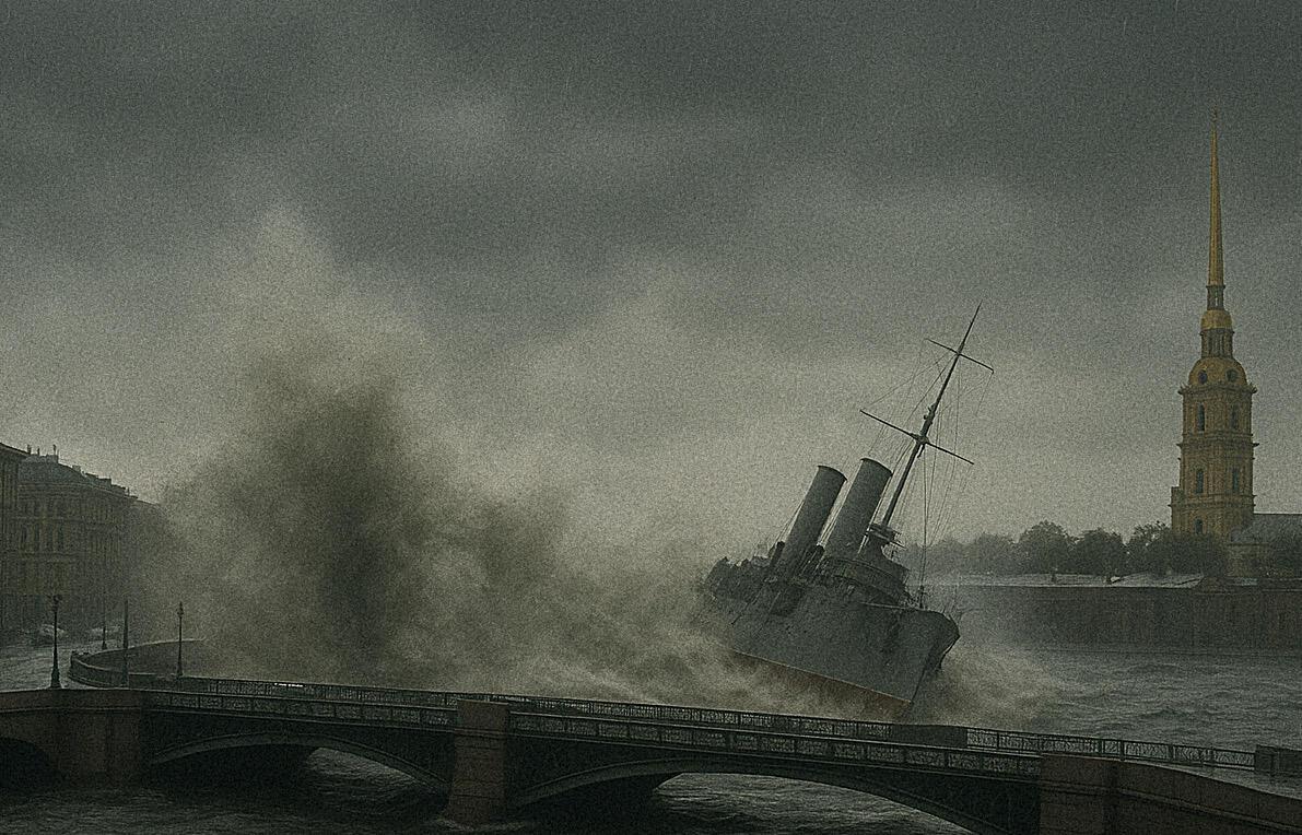 Великан и крохотный Петербург