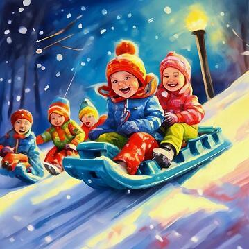 Зимний день в деревне